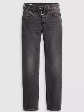 Levi's High-Rise Straight Jeans - Charcoal Black Wash
